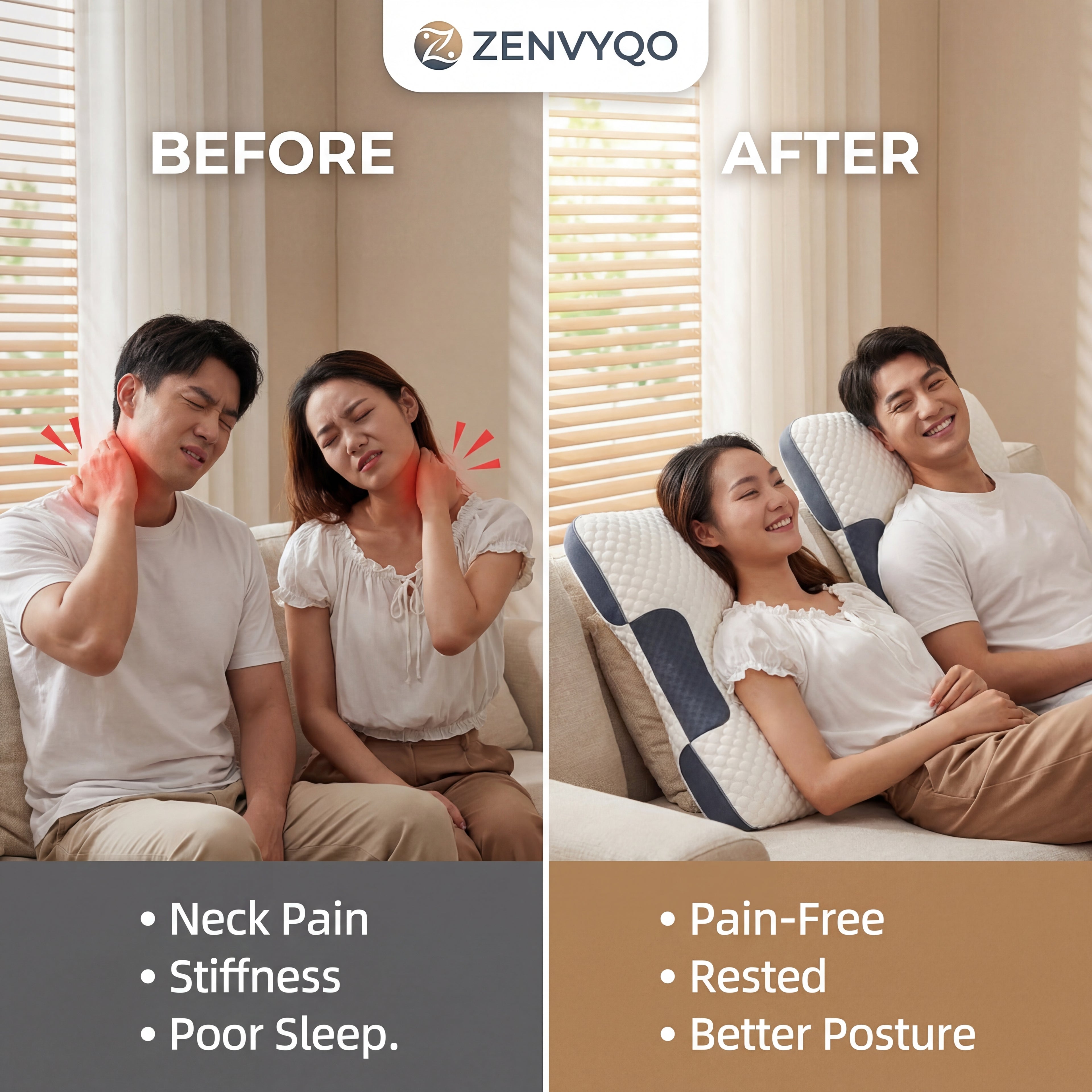 1+1 FREE NeckRelief | Wake up pain-free and fully rested.